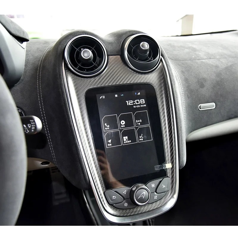 Interior Dry Carbon Fiber Trim Replacement Parts for  570S Center Console Steering Wheel Door Panel High Quality